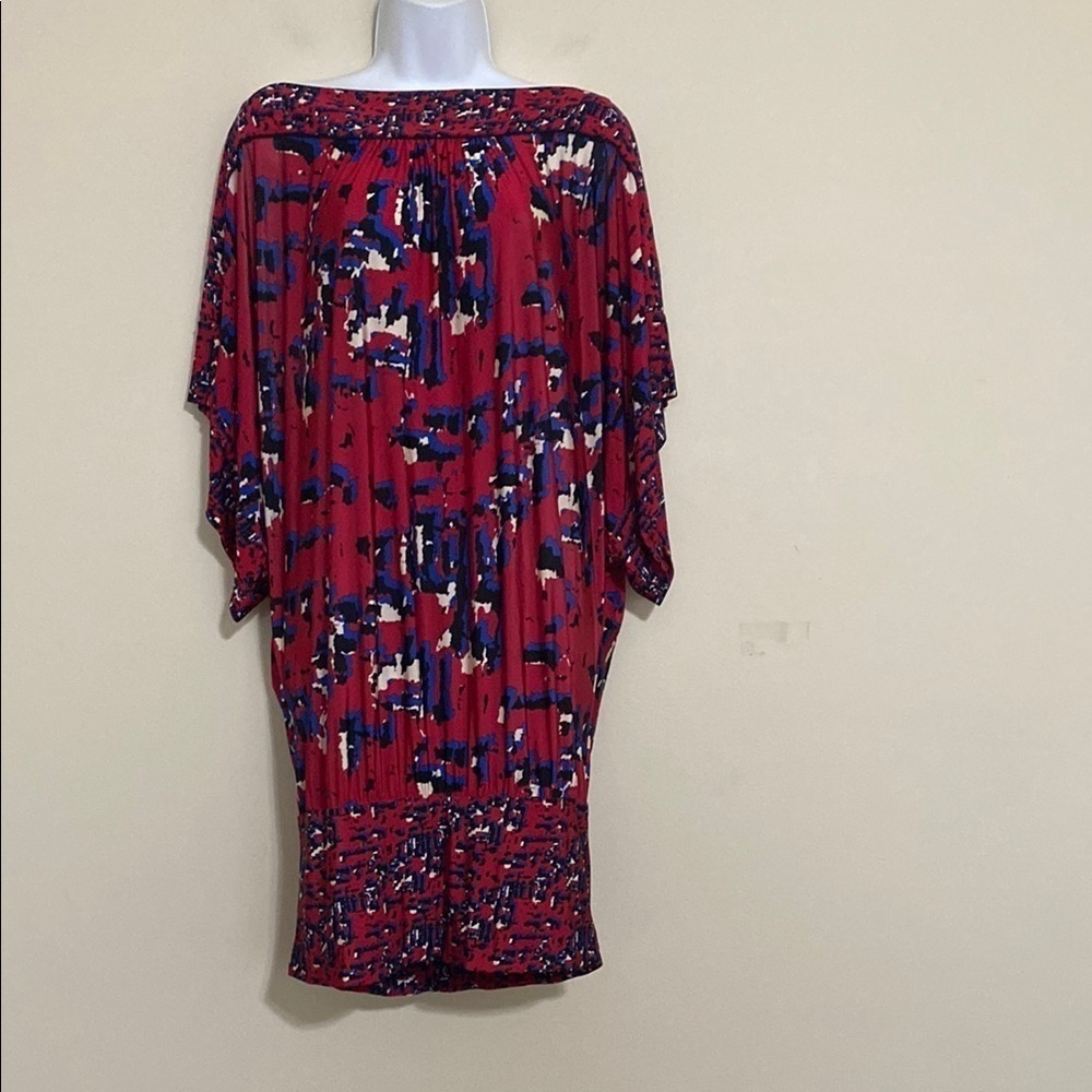 BCBGMaxAzria Multicolor Abstract Print Dress women S event party festival Y2K